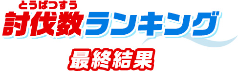 討伐数ランキング 最終結果